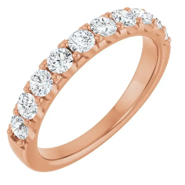 14K Rose Gold 3/4 CTW Lab-Grown Diamond Anniversary Band