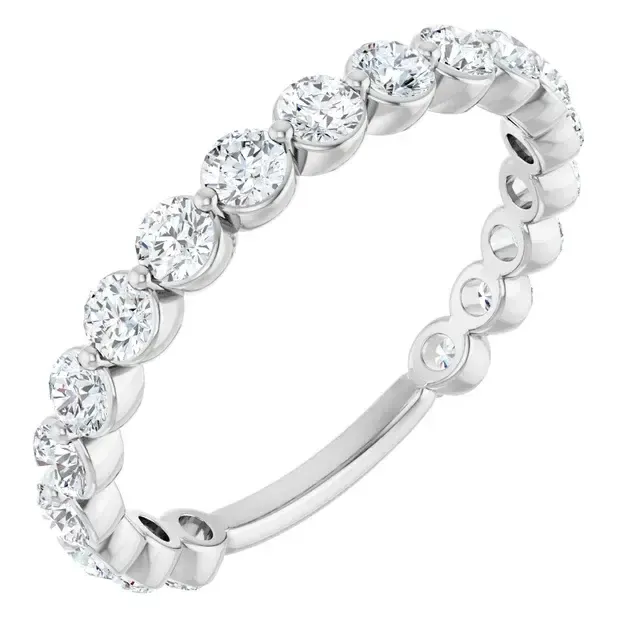 14K White Gold 1 1/6 CTW Lab-Grown Diamond Anniversary Band