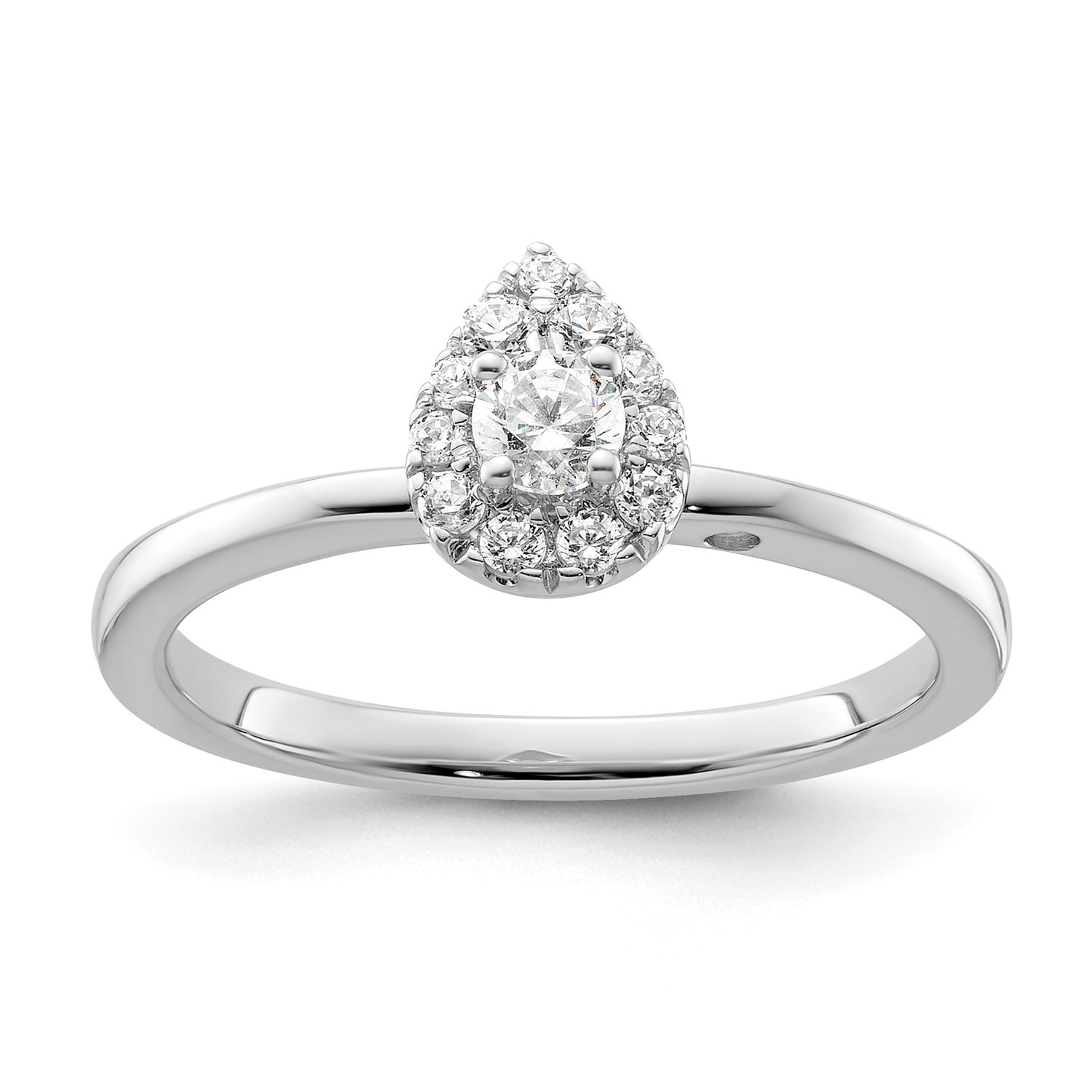 14K White Gold 1/3 crt Lab Grown VS G