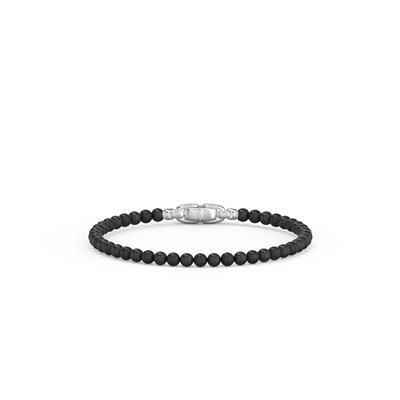 8 Inch Black Onyx 6MM Bead Bracelet