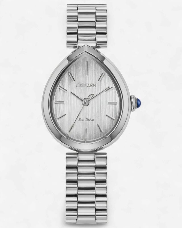 Citizen L Rainell Silver- Tone Dial Stainless Steel Bracelet Ladies Watch