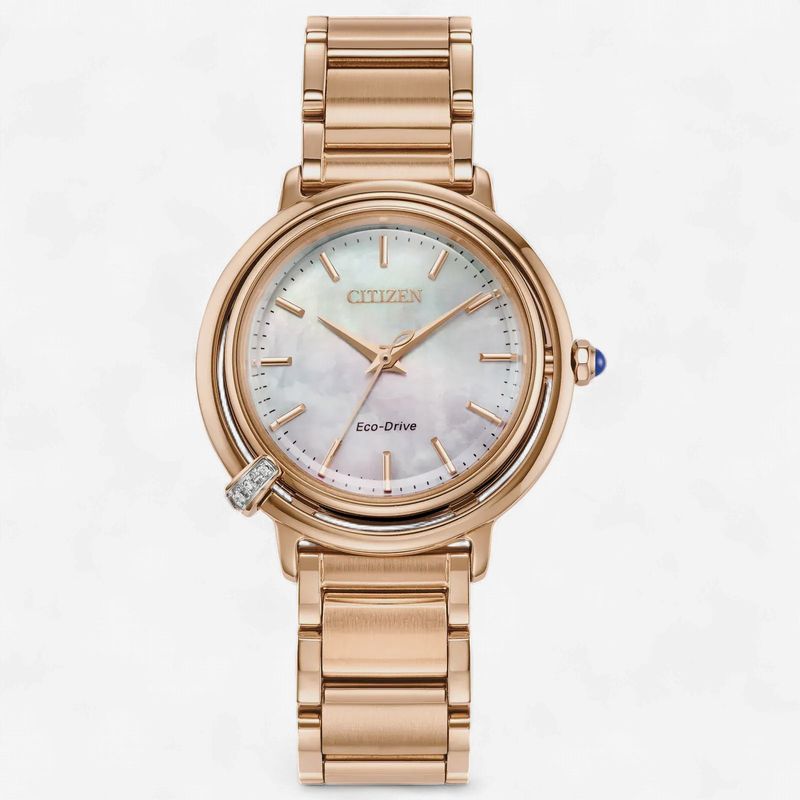 Citizen L Arcly White Diamond Stainless Steel Bracelet Eco Drive Ladies Watch