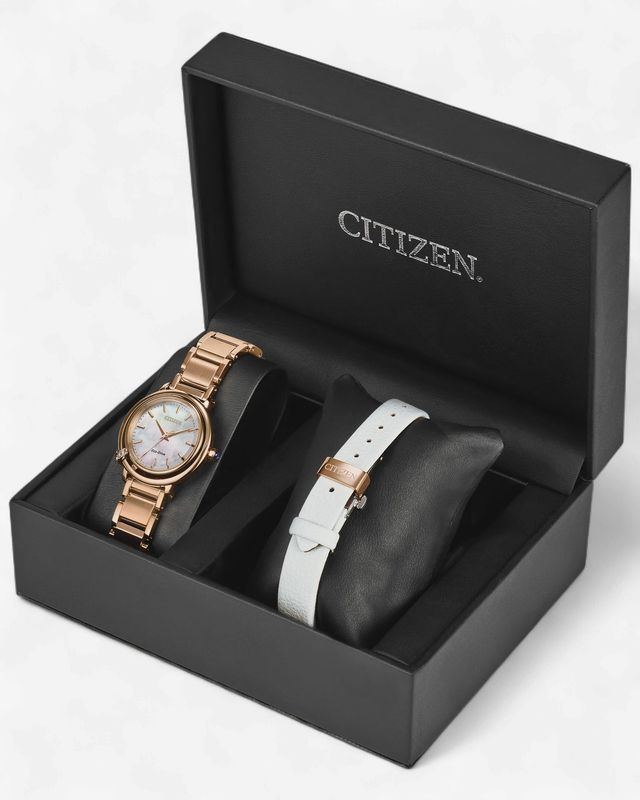 Citizen L Arcly White Diamond Stainless Steel Bracelet Eco Drive Ladies Watch