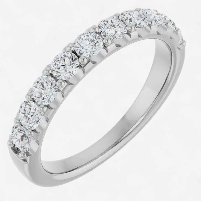 14K White Gold 3/4 CTW Lab-Grown Diamond Anniversary Band
