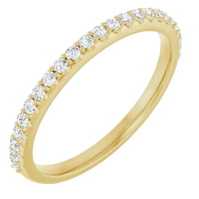 14K Yellow Gold 1/4 CTW Natural Diamond Anniversary Band