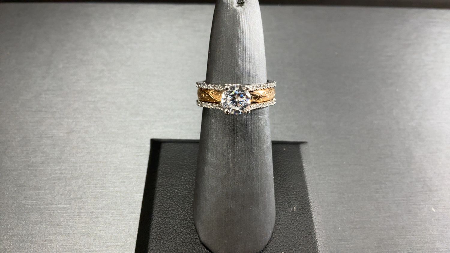 18k W/Rose 1/2 crt Diamond semi mount