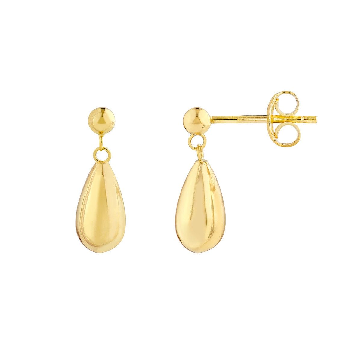 14yg Teardrop Dangle Earrings