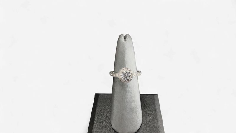 18k wg 1/3 ct semi diamond semi mount