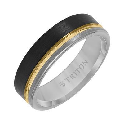 6.5MM Tungsten Carbide Ring with Brushed Finish-10
