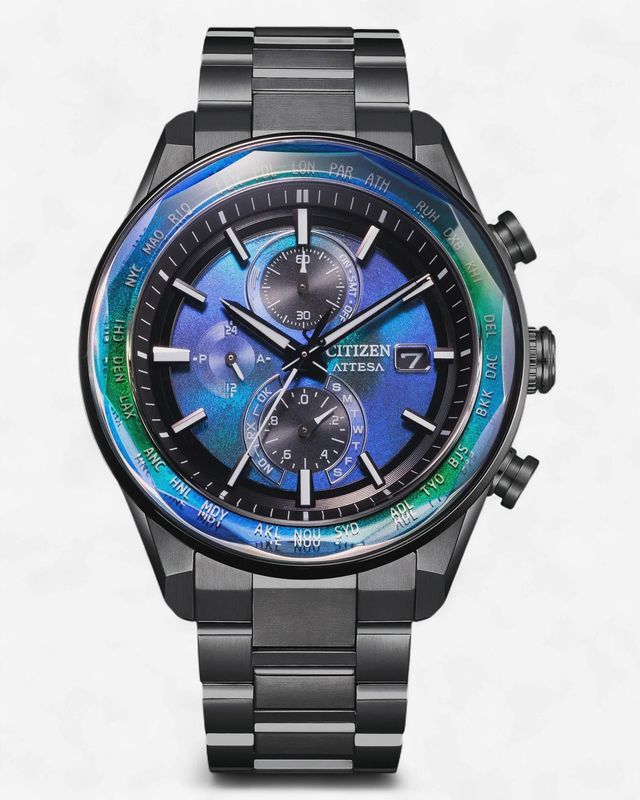 ATTESA Blue Dial Super Titanium With DLC Coating and Sapphire Bezel