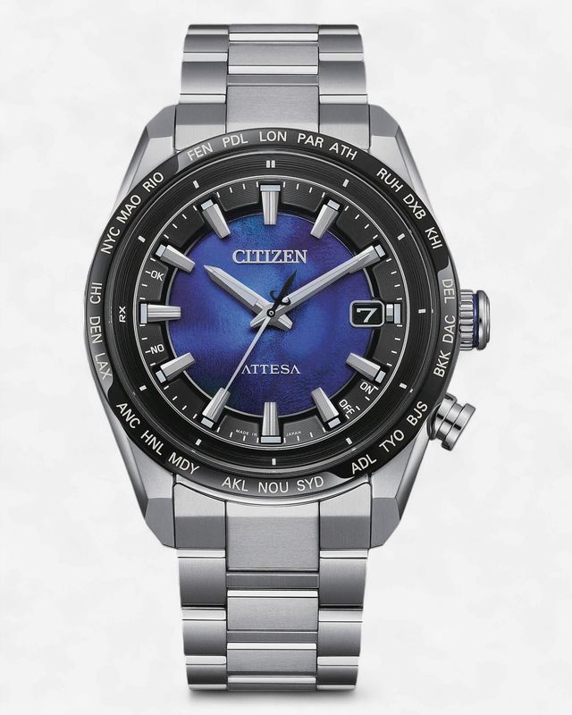 ATTESA Super Titanium Limited Edition Blue Face Watch