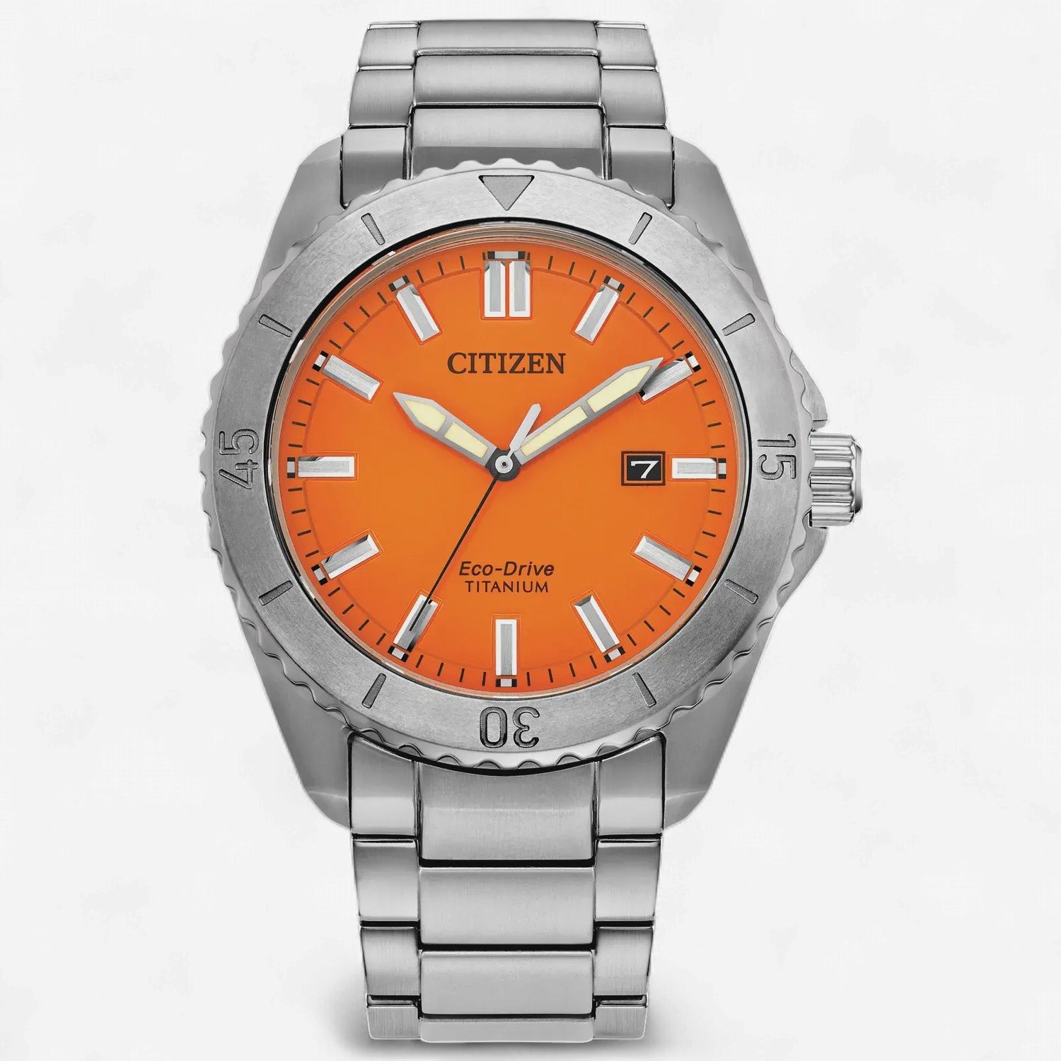 Brycen orange Dial Super Titanium Eco-Drive
