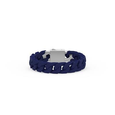 8 Inch Black Ceramic and Silver 15MM Bracelet