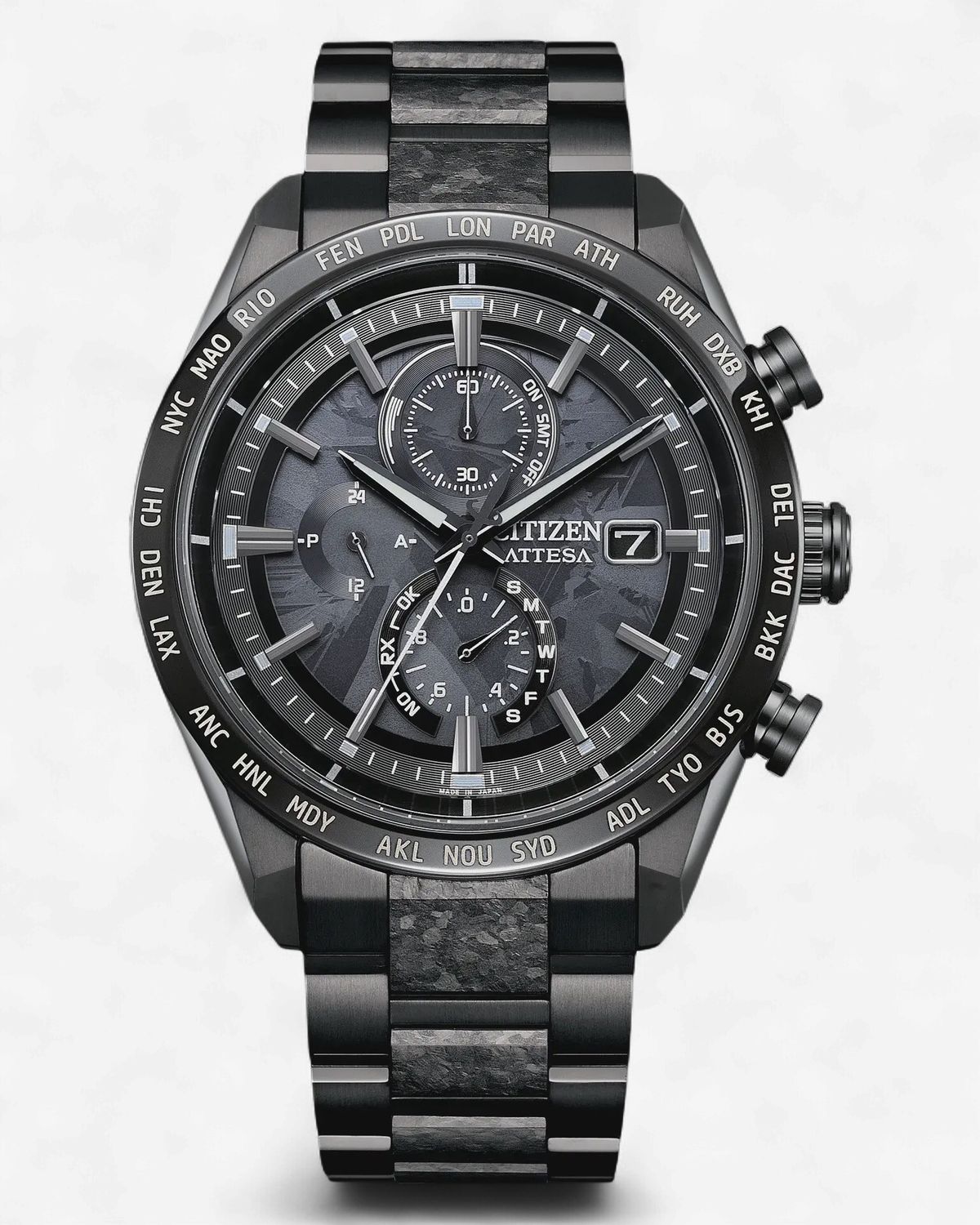 ATTESA Hakuto-R Atomic Timekeeping Super Titanium Bracelet