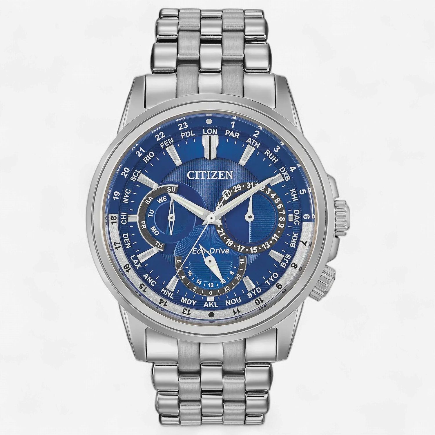 Calendrier Men's Eco-Drive Blue Face
