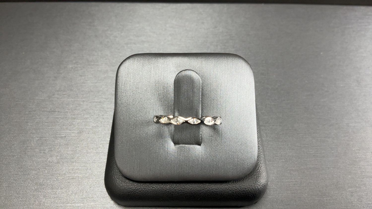 Platinum 1/4ct Marquise Diamond Anniversary Ring
