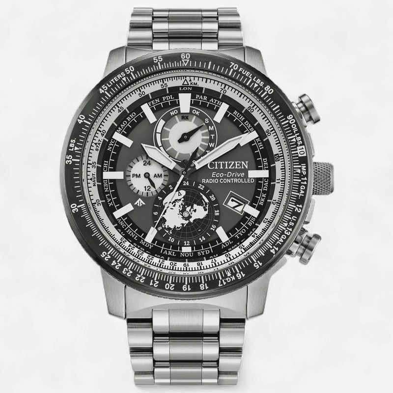 Promaster Geo Trekker Gray Dial Stainless Steel Brac