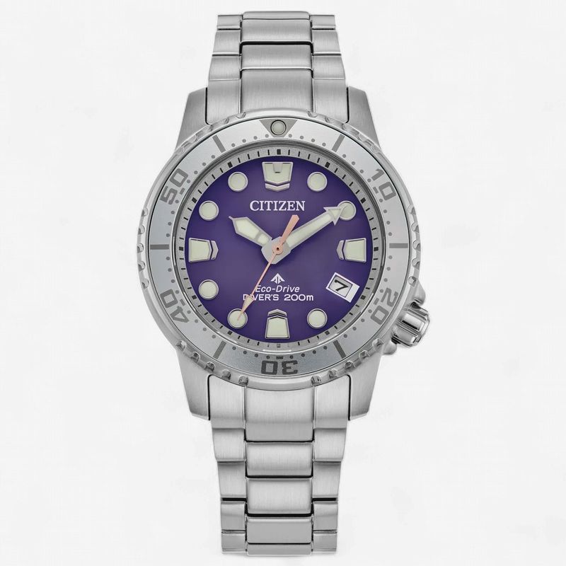 Promaster Dive Purple Dian Stainless Steel Ladies 37mm