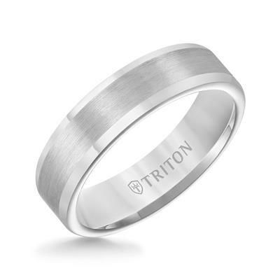 Roll Edge Satin Finish Classic Wedding Band