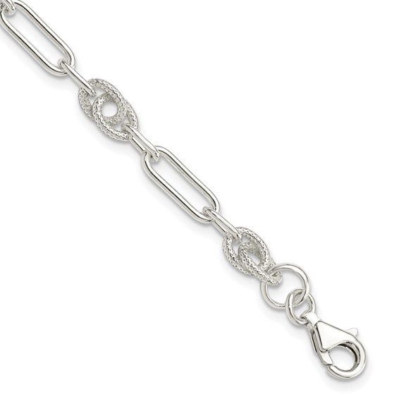 Silver Link Style Bracelet