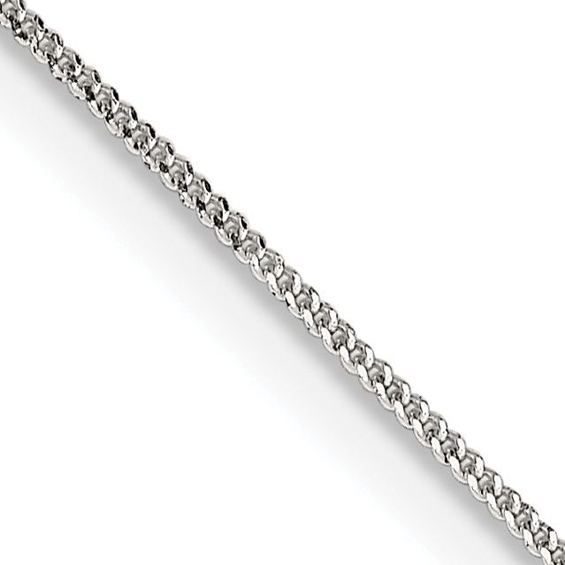 Sterling Silver .8mm Curb Chain 24in