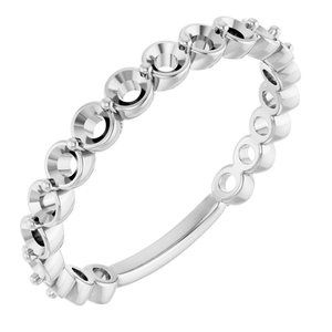 Platinum 2.5 mm Round Anniversary Band