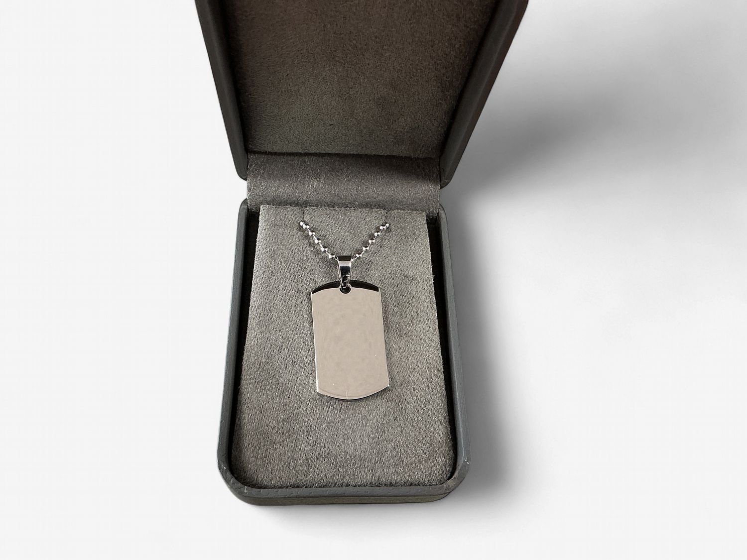Stainless Steel Dog Tag 24" chain