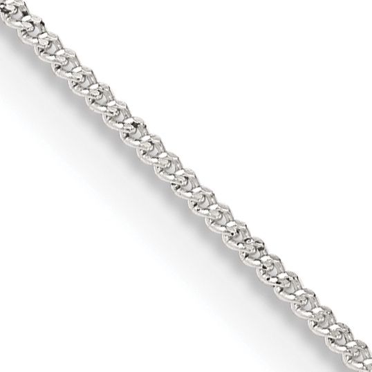 Sterling Silver 1mm Curb Chain 24 in