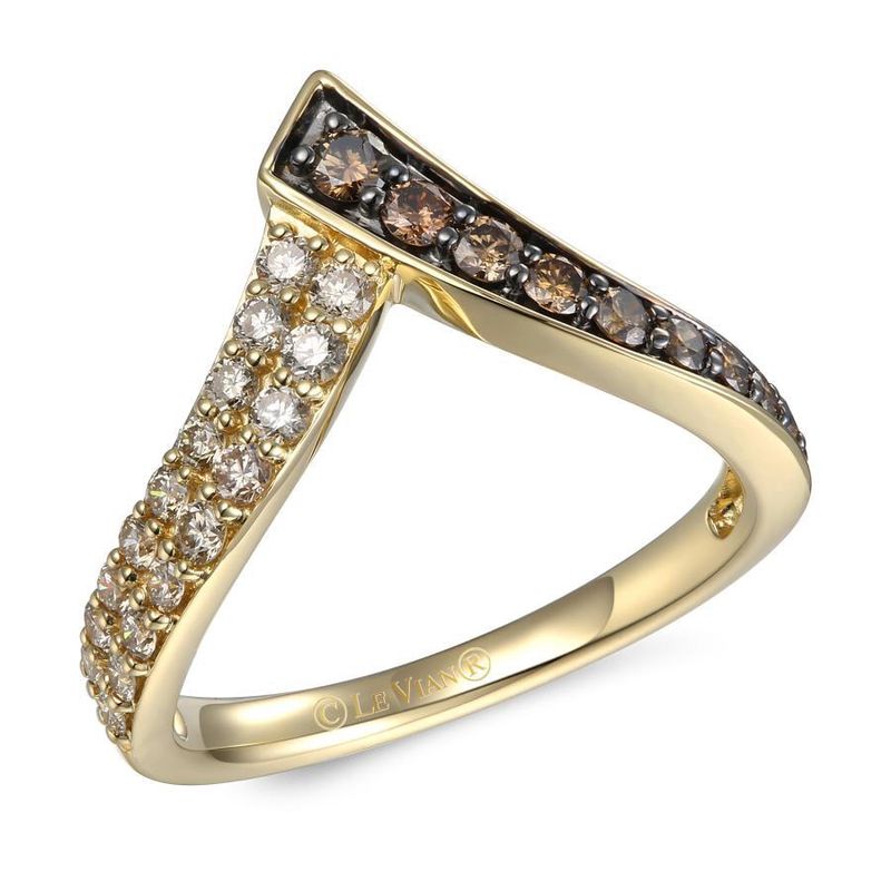 Le Vian® Ring featuring Chocolate Diamonds® , Nude Diamonds™ set in 14K Honey Gold™