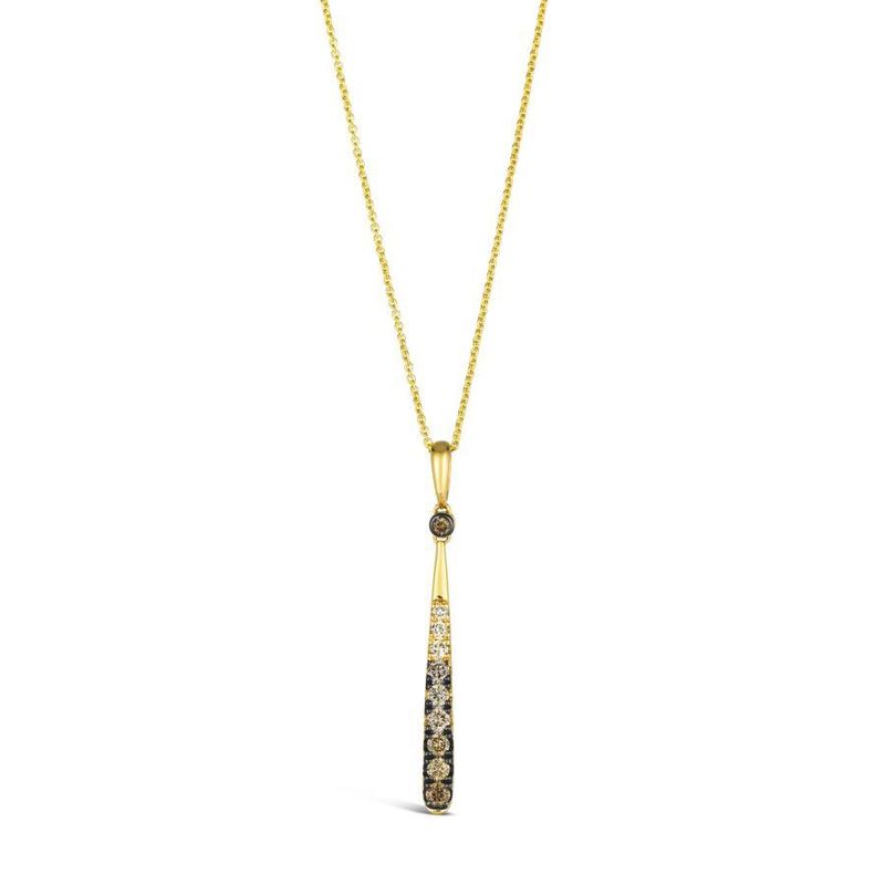 LeVian Ombre Pendant featuring Chocolate Ombré Diamonds set in 14K Honey Gold