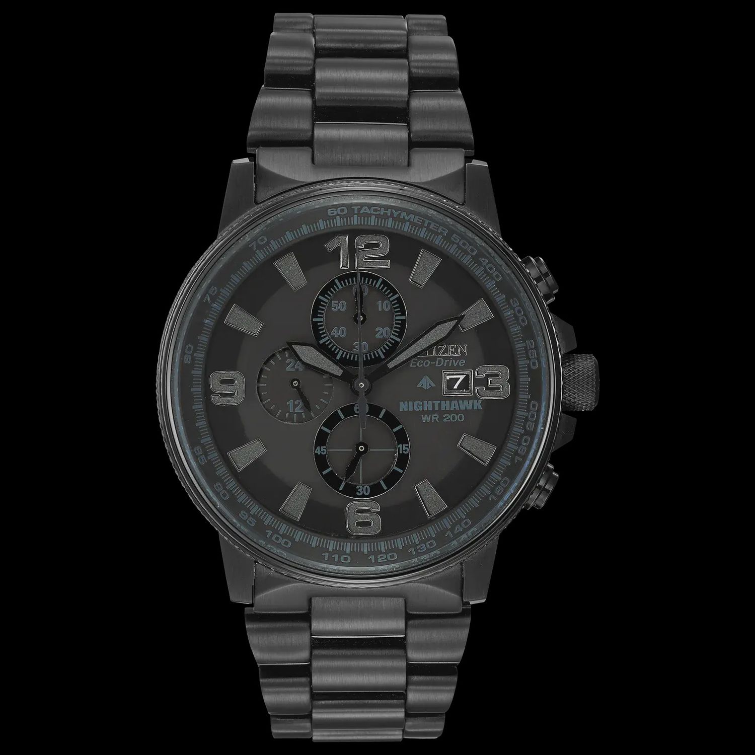 Nighthawk- Men's Eco Drive All Black