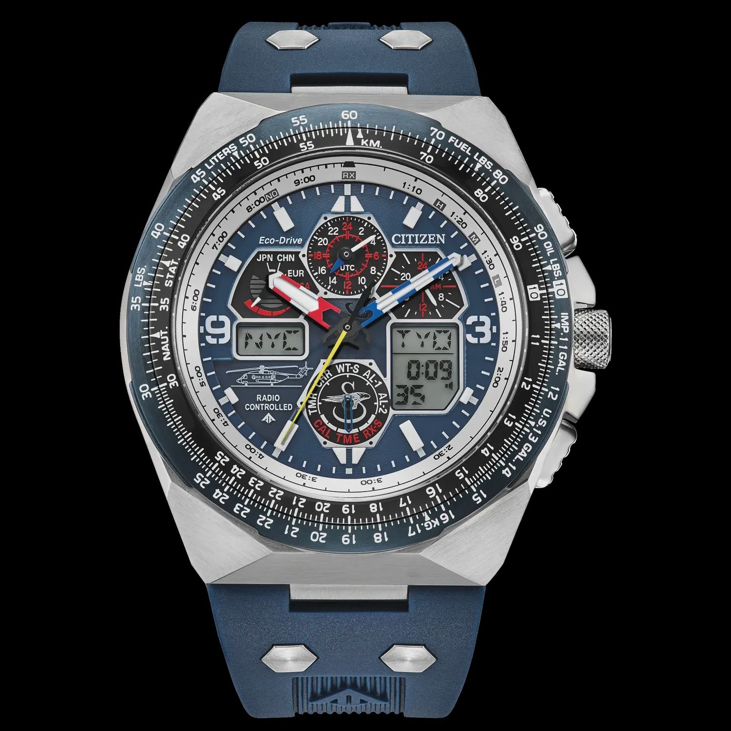 Promaster Sikorsky Blue Dial Rubber Eco-Drive