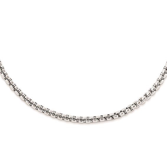 Stainless Steel 6.0 mm Rolo 24in Link Necklace