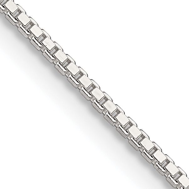 Sterling Silver 1.25mm Box Chain 24 inch