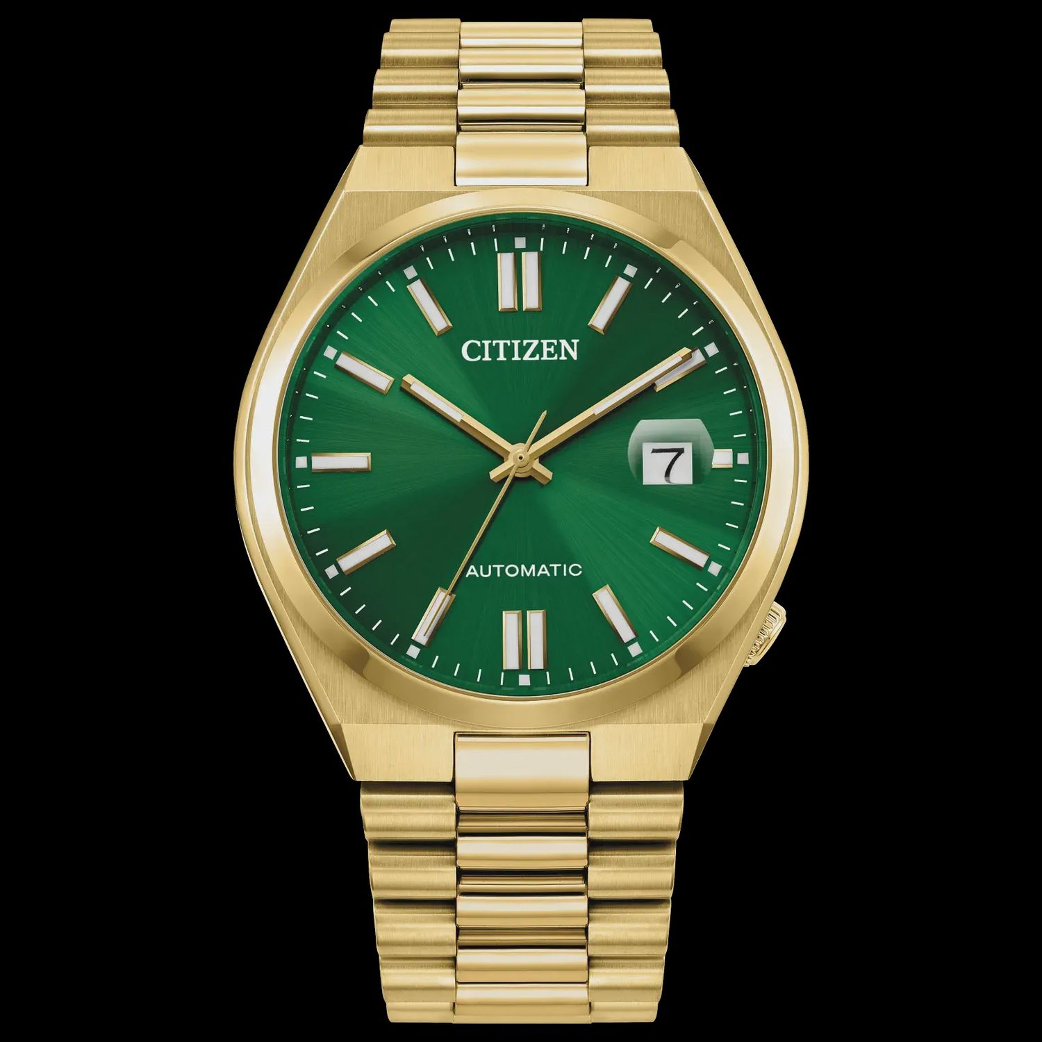 TSUYOSA Green Dial Yellow Tone Automatic Watch