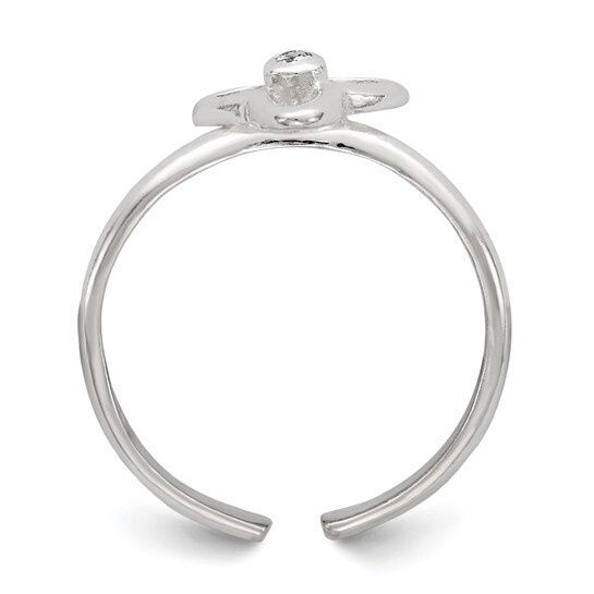 Sterling Silver Trinity Toe Ring