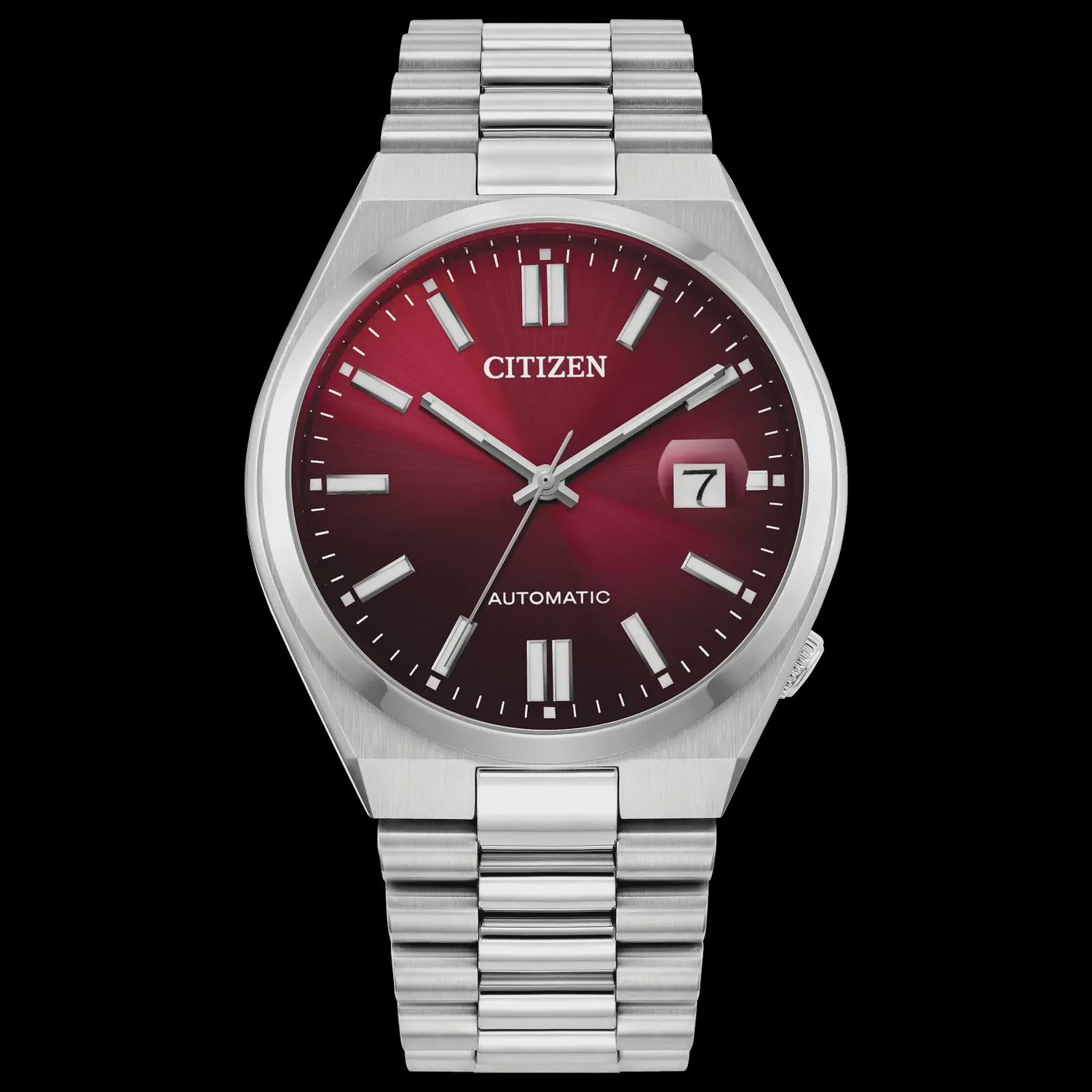 Tsuyosa Red Dial Automatic Stainless Steel Bracelet