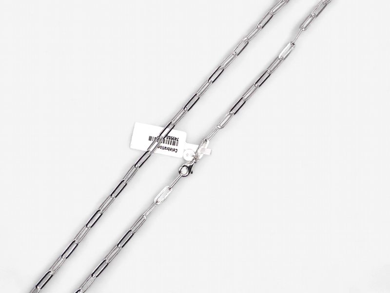 Sterling Silver 22in. 3.3mm Paper Clip Necklace