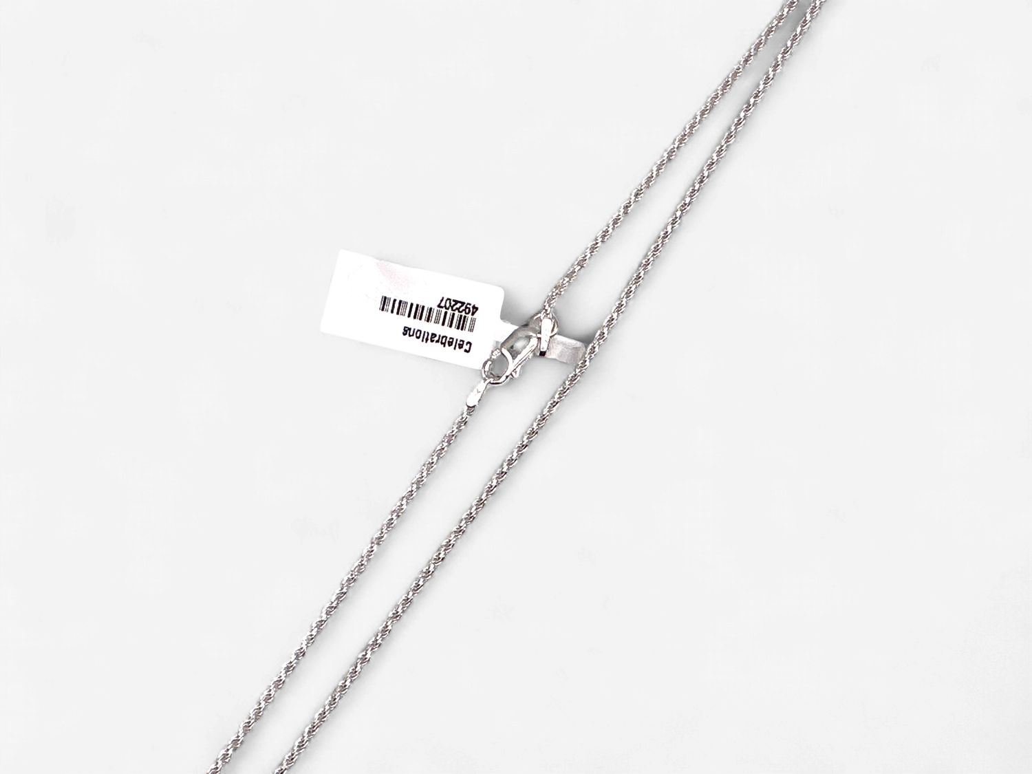 Sterling Silver 22in 1.2mm Rope Chain
