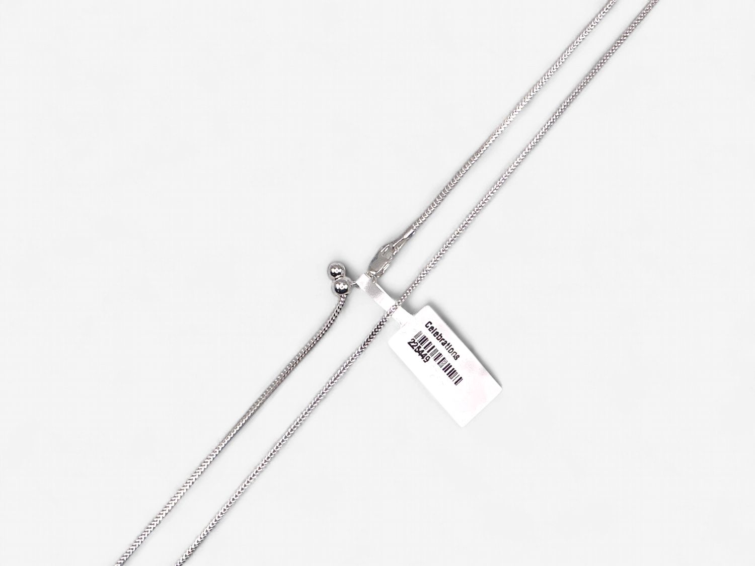 Sterling Silver 24in .95mm Adjustable Snake Chain