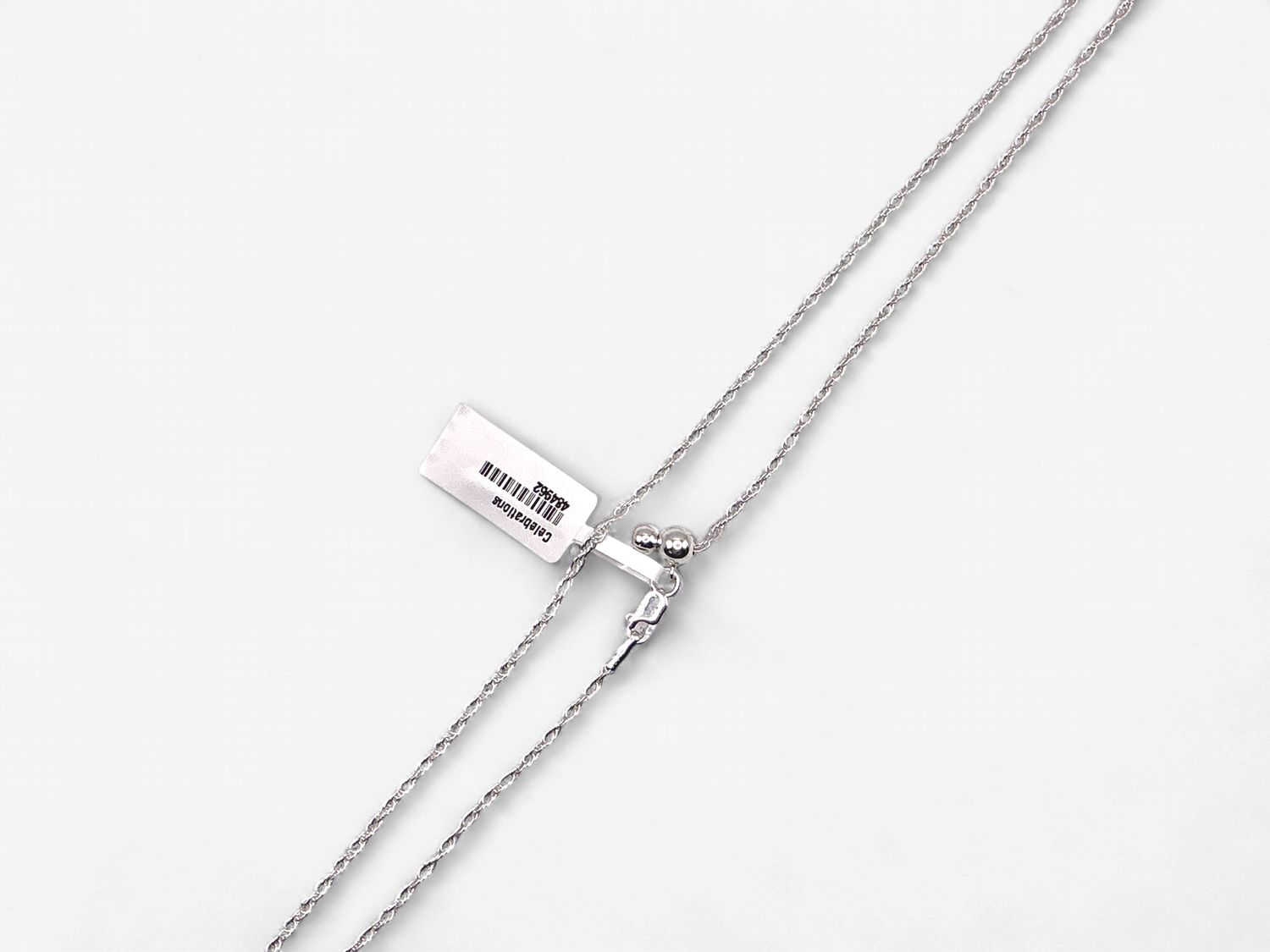 Sterling Silver 24in. 1.4mm Adjustable Rope Chain