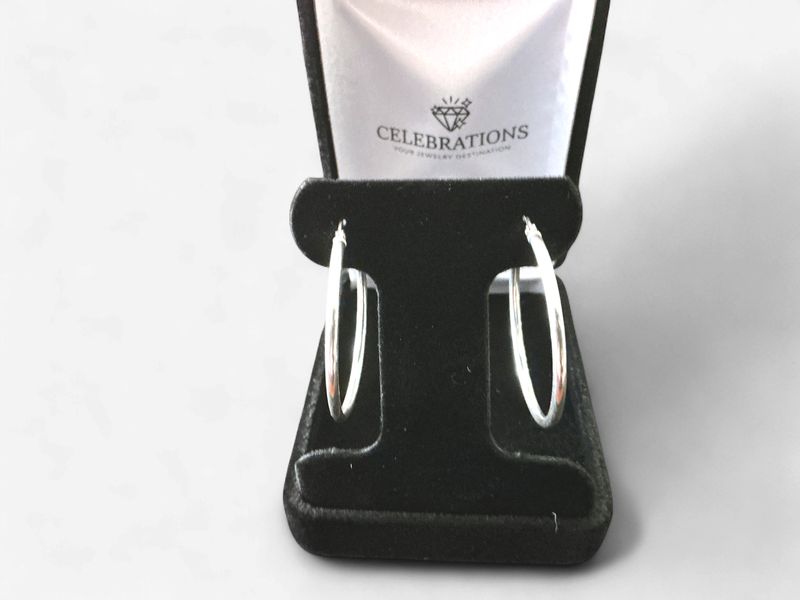 Sterling Silver Polished Hoops