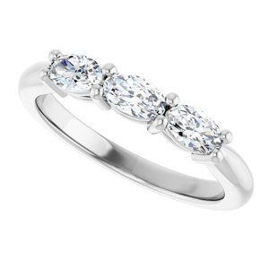 Platinum 1/2 CTW Lab-Grown Diamond Anniversary Band