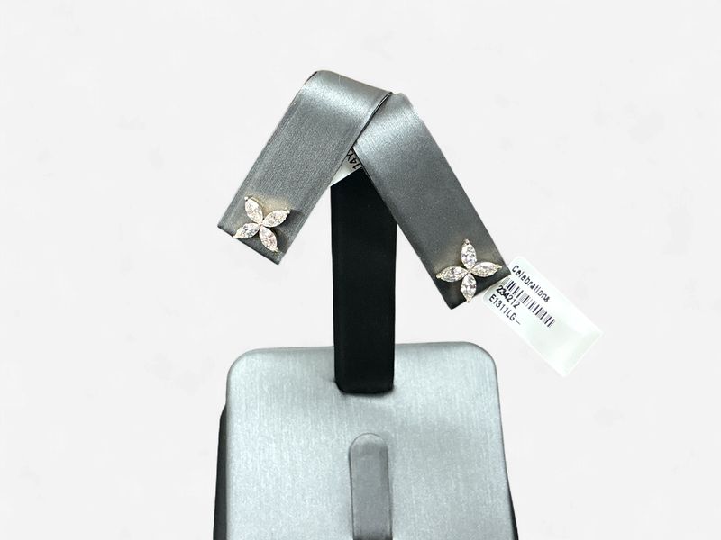 14k Yellow Gold 1ct Lab Grown Diamond Fashion Earrings