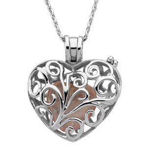 Sterling Silver Always in my Heart Locket 18" Necklace