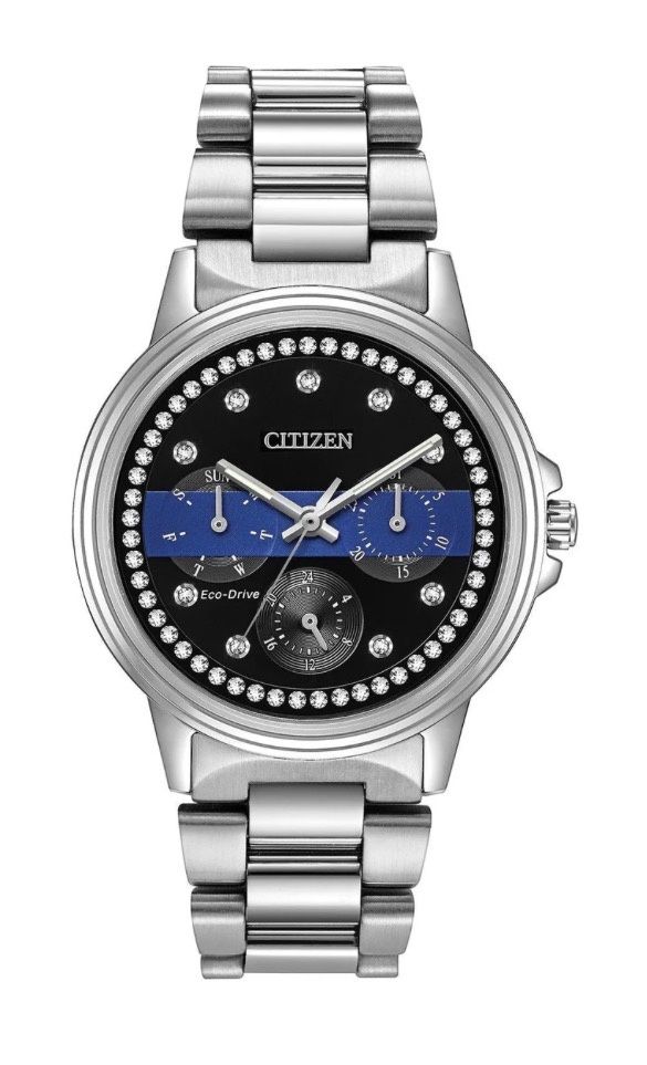 Thin Blue Line Citizen Women’s Eco-Drive Watch