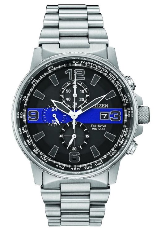 Citizen Thin Blue Line Eco Drive Men’s Watch