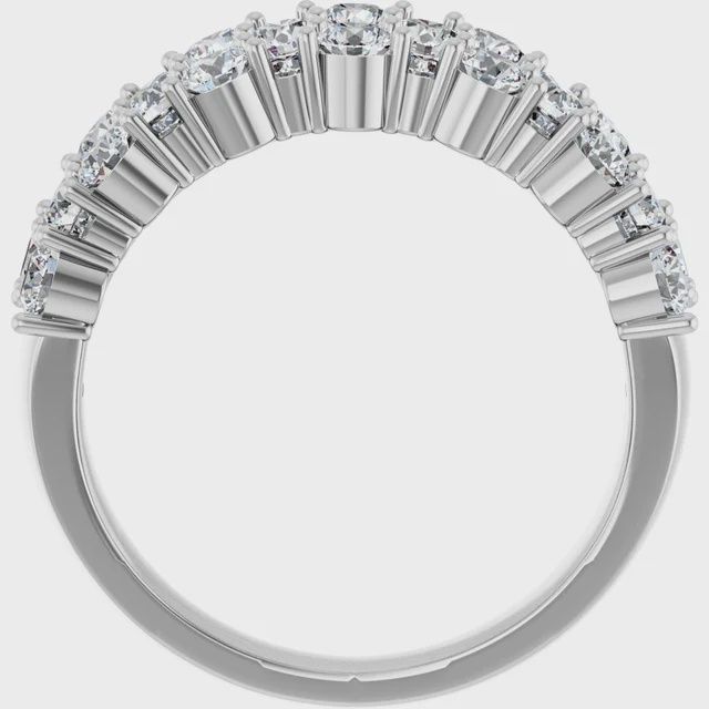 14K White Gold 2 CTW Lab-Grown Diamond Anniversary Band
