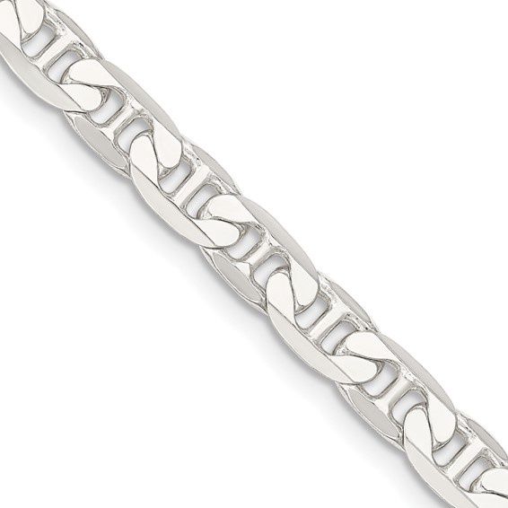 Sterling Silver Flat Anchor Chain 22 inches
