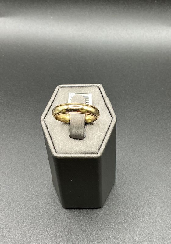 Pre-Loved 14k Yellow Gold 5 mm Band with Beaded Edge size 9
